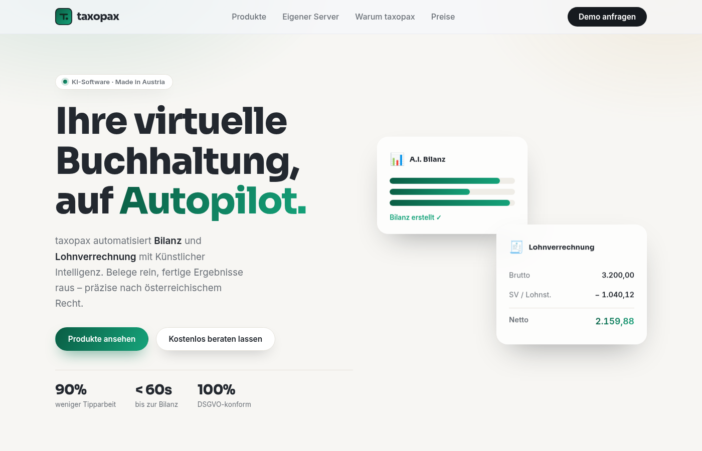 Screenshot taxopax.com